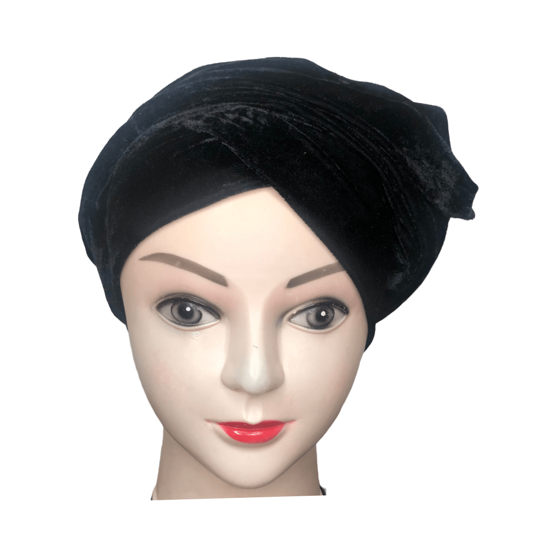 Black Turban Head Wrap